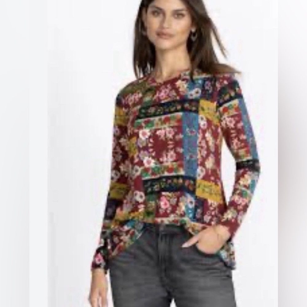 NWOT THE JANIE FAVORITE Long Sleeve Crew Neck Swing Tee Plus Size XXL